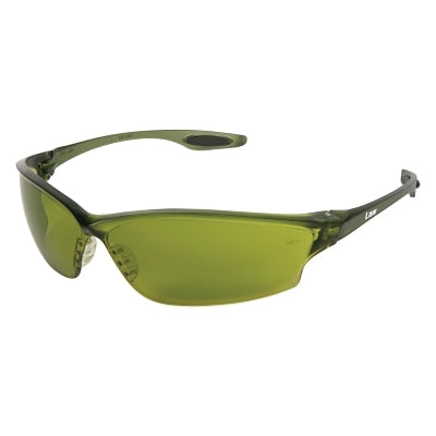 MCR Safety LW217 Law LW2 Series Safety Glasses  Silver Mirror Lens  TPR Nose Piece and Temple Inserts  Gray Frame