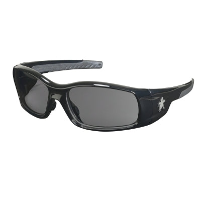 MCR Safety SR112 Swagger SR1 Series Safety Glasses  Gray Lens  Polycarbonate  Black Frame  Polycarbonate