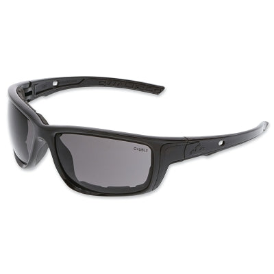 MCR Safety SR512AF Swagger SR5 Foam-Lined Spoggle Safety Glasses, Polycarbonate, AF/Anti-Scratch Lens, Charcoal