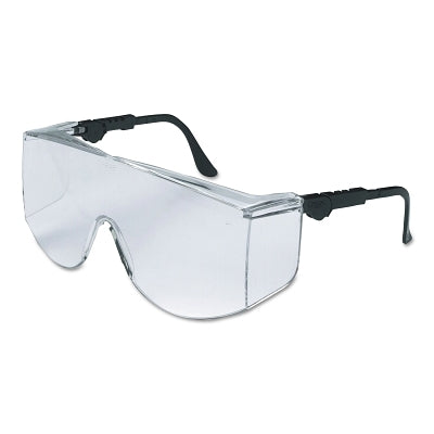 MCR Safety TC110XL Tacoma Protective Eyewear  Clear Lens  Duramass HC  Black/Clear Frame  Nylon