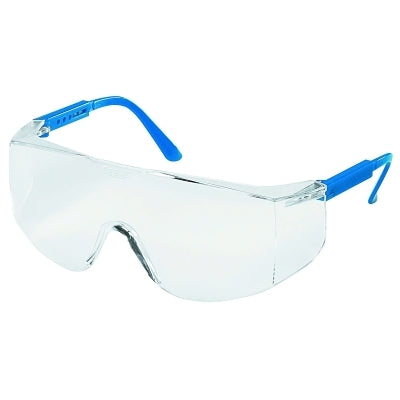 MCR Safety TC120 Tacoma Protective Eyewear  Clear Lens  Polycarbonate  Blue Frame