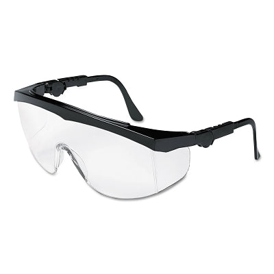 MCR Safety TK110AF Tomahawk Protective Eyewear  Clear Lens  Polycarbonate  Anti-Fog  Black Frame