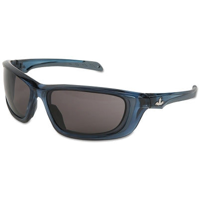MCR Safety UD122PF USS Defense Safety Glasses, Gray Lens, MAX3 HC, Translucent Dark Blue Frame