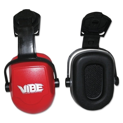Jackson Safety 20777 H70 VIBE Earmuffs  25 dB NRR  Red  Cap Mount