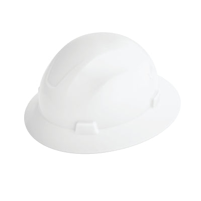 Jackson Safety 20800 Advantage Series Full Brim Vented and Non-Vented Hard Hat  4 pt Rapid Dial  Non-Vented  White