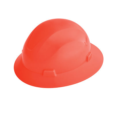 Jackson Safety 20805 Advantage Series Full Brim Vented and Non-Vented Hard Hat  4 pt Rapid Dial  Non-Vented  Hi-Vis Orange