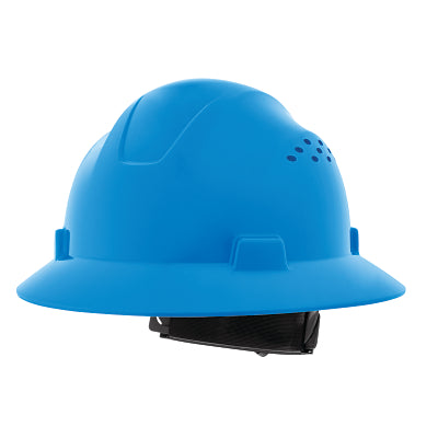 Jackson Safety 20822 Advantage Series Full Brim Vented and Non-Vented Hard Hat  4 pt Rapid Dial  Vented  Blue