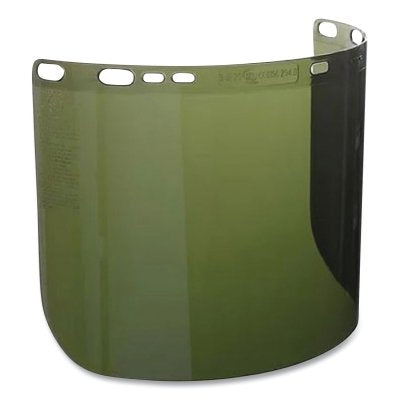 Jackson Safety 29059 F50 Polycarbonate Special Face Shield  IRUV 5.0  R Shape  9 in H x 15.5 in L