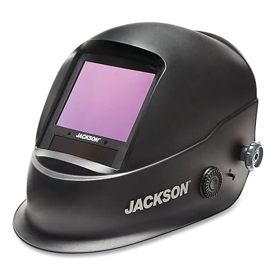 Jackson Safety 46250 Translight+ 555 Premium Auto Darkening Helmet, Shade 3, 5 to 14 Shade, Black, 3.23 in x 3.86 in Window