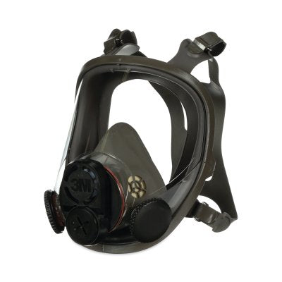 3M 7000029682 Full Facepiece Respirator 6000 Series, Medium, With Bayonet and DIN Connection Type