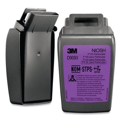 3M 7100206894 Secure Click HF-800 Series Cartridge/Filter, Hard Case P100 Particulate Filter, Black/Magenta, 60 EA/CA