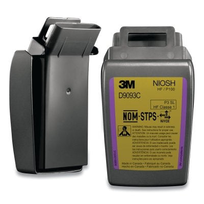 3M 7100206890 Secure Click HF-800 Series Cartridge/Filter, Hard Case P100 Particulate Fltr/HF/Nuis Lvl OV/AG, Magenta/Yell, 60 EA/CA