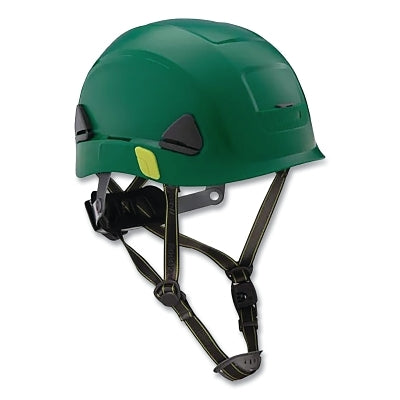 Honeywell North CSH10004 Fibre-Metal Climbing Style Safety Helmet, Type II, Dual Locking Rachet Suspension, Non-Vented, Green