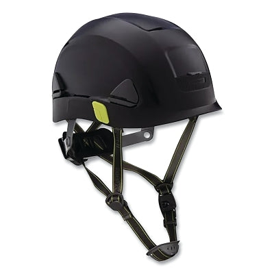 Honeywell North CSH10011 Fibre-Metal Climbing Style Safety Helmet, Type II, Dual Locking Rachet Suspension, Non-Vented, Black