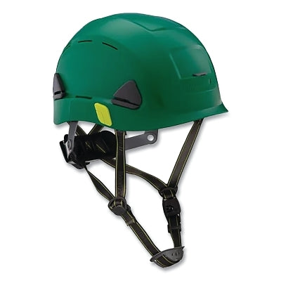 Honeywell North CSH11004 Fibre-Metal Climbing Style Safety Helmet, Type II, Dual Locking Rachet Suspension, Vented, Green