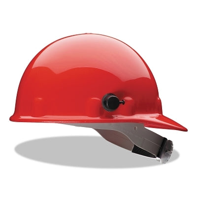 Honeywell Fibre-Metal E2QRW15A000 SuperEight E2 Series Hard Cap  8-point Ratchet  Quick-Lok Blocks  Red