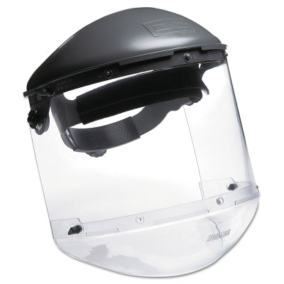 Honeywell Fibre-Metal FM400DCCL Dual Crown Faceshield Systems, 4 in Crown, 3C Ratchet, Clear/Noryl