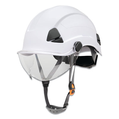 Honeywell Fibre-Metal FSH10001 Safety Helmet, 6-point Ratchet Suspension, Not-vented, White
