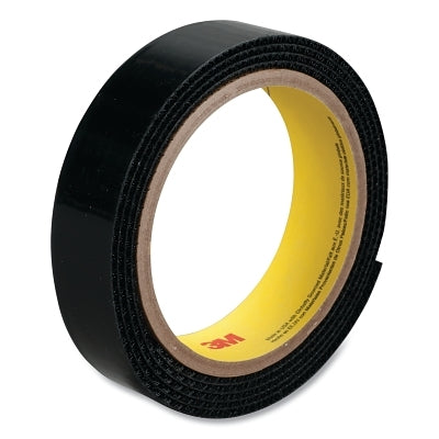 3M 7000051889 Plasticizer Resistant Hook Fastener SJ3522, 1 in W x 50 yd L, Black
