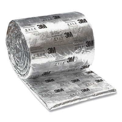 3M 7000059419 Fire Barrier Duct Wrap, 615+, 24 in W x 25 ft L, 1.5 in Thick, Silver