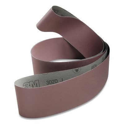 3M 7010514013 Cloth Belt, 302D, J-Weight, 1 in W x 132 in L, P220 Grit, Aluminum Oxide, Film-lok/Full-flex