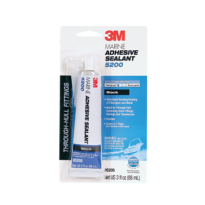 3M 7000042727 Marine Adhesive Sealant, 5200, 295 ml, Cartridge, Black