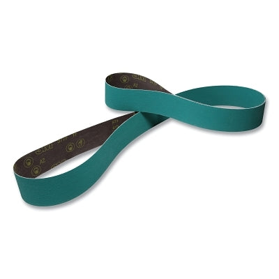 3M 7010308883 Cloth Belt, 577F, YF-Weight, 2 in W x 72 in L, 80 Grit, Alumina Zirconia, Film-lok/Single-flex