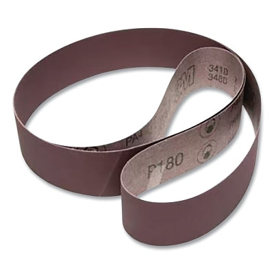 3M 7010326154 Cloth Belt, 341D, X-Weight, 2 in W x 36 in L, 60 Grit, Aluminum Oxide, Film-lok/Single-flex