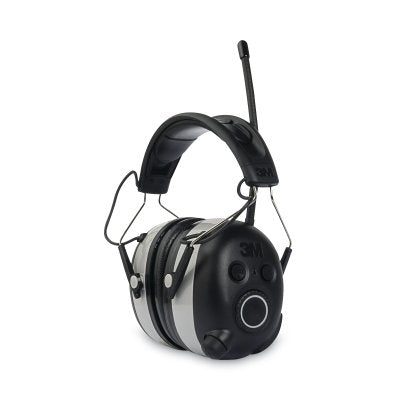 3M 7100148799 WorkTunes Connect + AM/FM Hearing Protectors with Bluetooth Technology, 24 dB, Gray, Over the Head