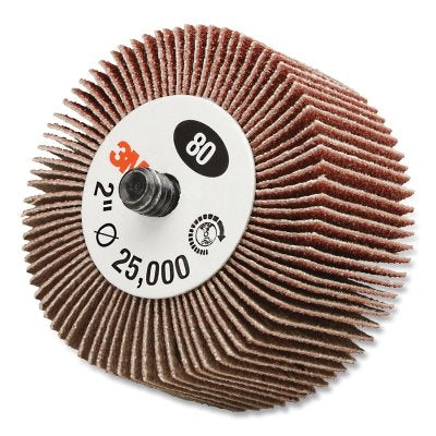 3M 7100173784 Flap Wheel 244D, 60 X-Weight, Type 83, 3 in x 1/2 in x 1/4 in, 10 EA/BX