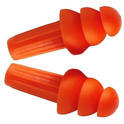Jackson Safety 67220 H20 Reusable Earplugs  TPE  Orange  Uncorded