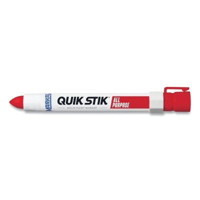 Markal 61049 Quik Stik All Purpose Solid Paint Marker, Red