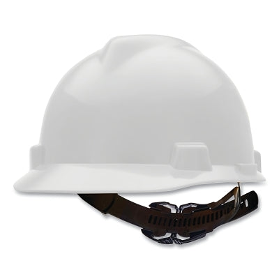 MSA 10057441 V-Gard Slotted Hard Hat Cap  1-Touch Suspension  White