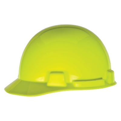 MSA 10084095 SmoothDome Slotted Hard Hat Cap Style  6-Point Fast-Trac III  Hi-Viz Yellow-Green