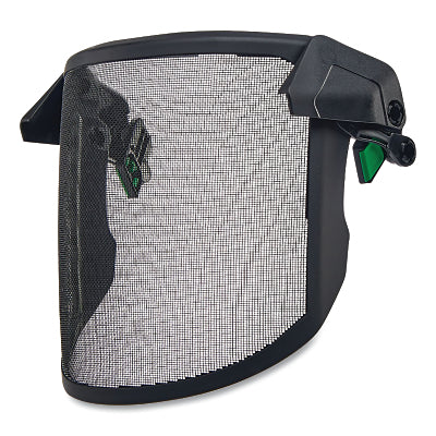 MSA 10194819 MESH/Forestry Faceshield, V-Gard H1,  Scratch-Resistant, Black, 11.299 in L, 9.528 in H