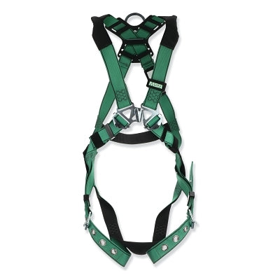 MSA 10197204 V-FORM Full-Body Harness, Back/Chest D-Rings, X-Large, Standard Quick-Fit Chest/Tongue Leg Buckles