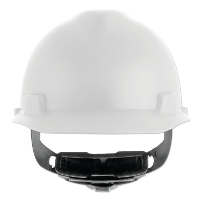 MSA 10203081 V-Gard Cap-Style Hard Hat with Fas-Trac III Suspension  Matte  White