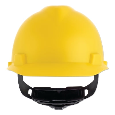 MSA 10203083 V-Gard Cap-Style Hard Hat with Fas-Trac III Suspension  Matte  Yellow