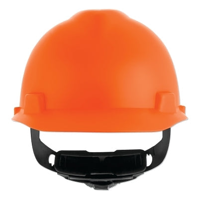 MSA 10203087 V-Gard Cap-Style Hard Hat with Fas-Trac III Suspension  Matte  Orange