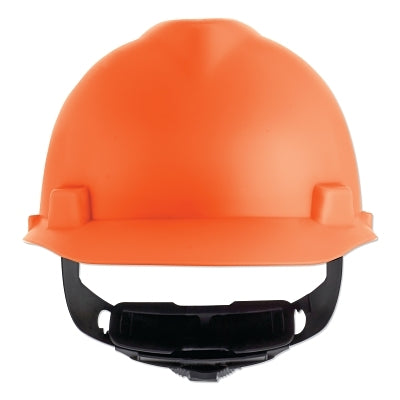 MSA 10203089 V-Gard Cap-Style Hard Hat with Fas-Trac III Suspension  Matte  Hi-Viz Orange