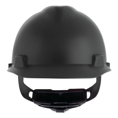 MSA 10203092 V-Gard Cap-Style Hard Hat with Fas-Trac III Suspension  Matte  Black