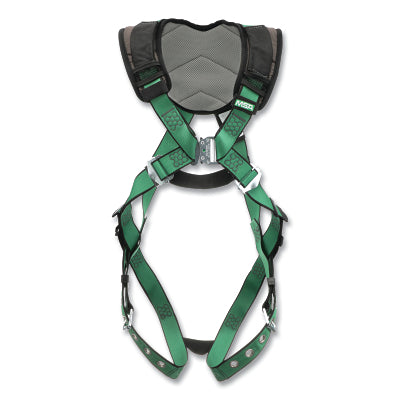 MSA 10205845 V-FORM+ Full-Body Harness, Back D-Ring, Tongue Buckle Leg Straps, Standard Size