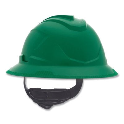 MSA 10215840 V-Gard C1 Hard Hat, Fas-Trac III 4 Point Ratchet, Non-Vented, Green