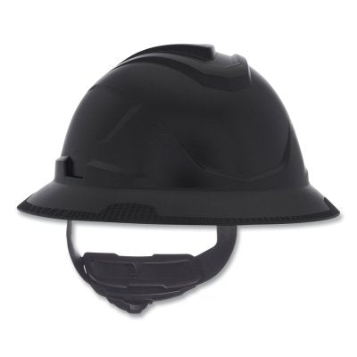 MSA 10215844 V-Gard C1 Hard Hat, Fas-Trac III 4 Point Ratchet, Non-Vented, Black