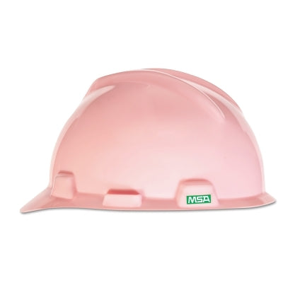 MSA 485364 V-Gard Slotted Hard Hat Cap  Staz-On Suspension  Pink
