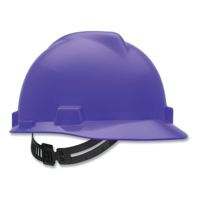 MSA 488398 V-Gard Slotted Hard Hat Cap  Staz-On Suspension  Purple