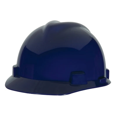 MSA 802972 V-Gard Slotted Caps  4 Point Ratchet  Cap  Dark Blue