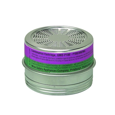 MSA 815181 Comfo Respirator Cartridge, AM/MA/Particulates, Comfo Half Mask Respirators, NIOSH Color Code Green/Magenta