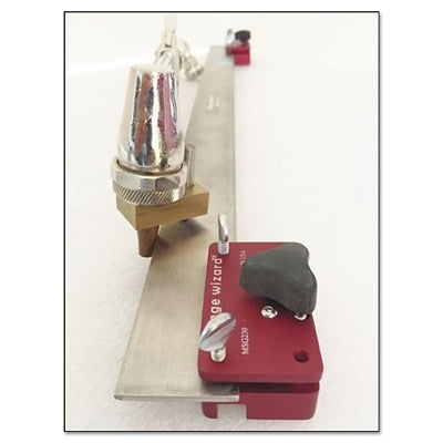Flange Wizard MSG230 Magnetic Torch Guide, 1-1/2 in W, 24 in L, Heat Resistant, With 2 Adjustable Magnetic Blocks
