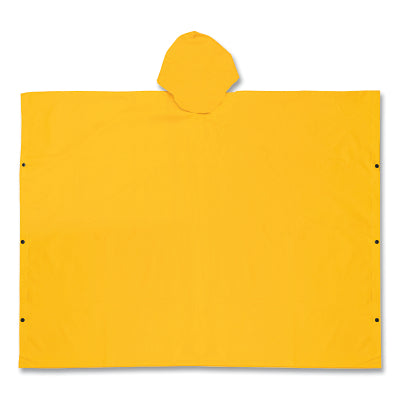 MCR Safety 2000 Schooner Poncho  0.35 mm  PVC/Polyester  Yellow  Univeral